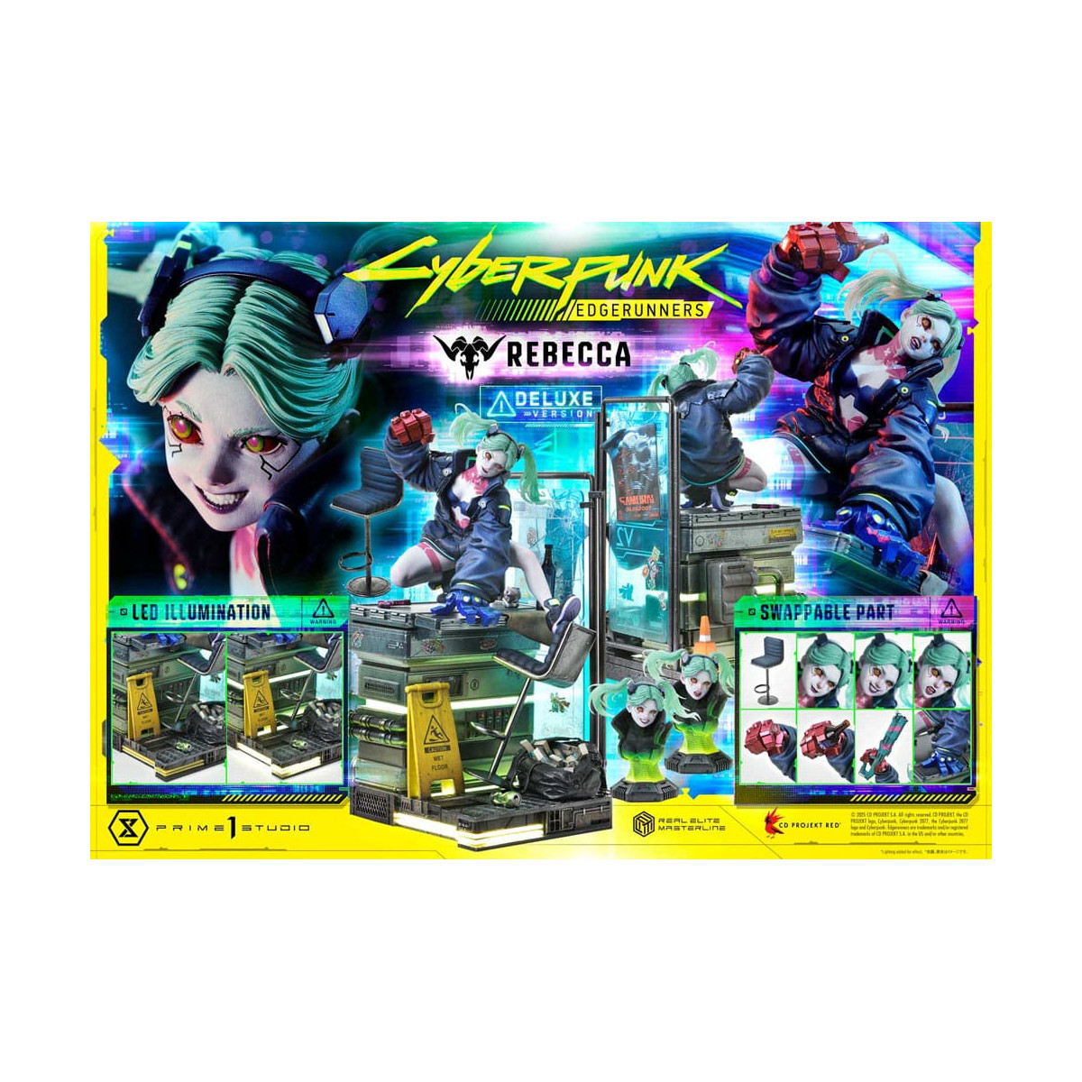 Prime 1 Studio - Cyberpunk: Edgerunners - Rebecca Deluxe Bonus Version Real Elite Masterline Series 1/4