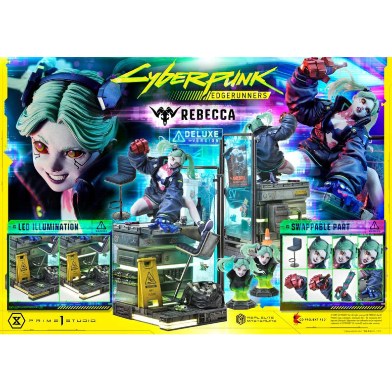 Prime 1 Studio - Cyberpunk: Edgerunners - Rebecca Deluxe Bonus Version Real Elite Masterline Series 1/4
