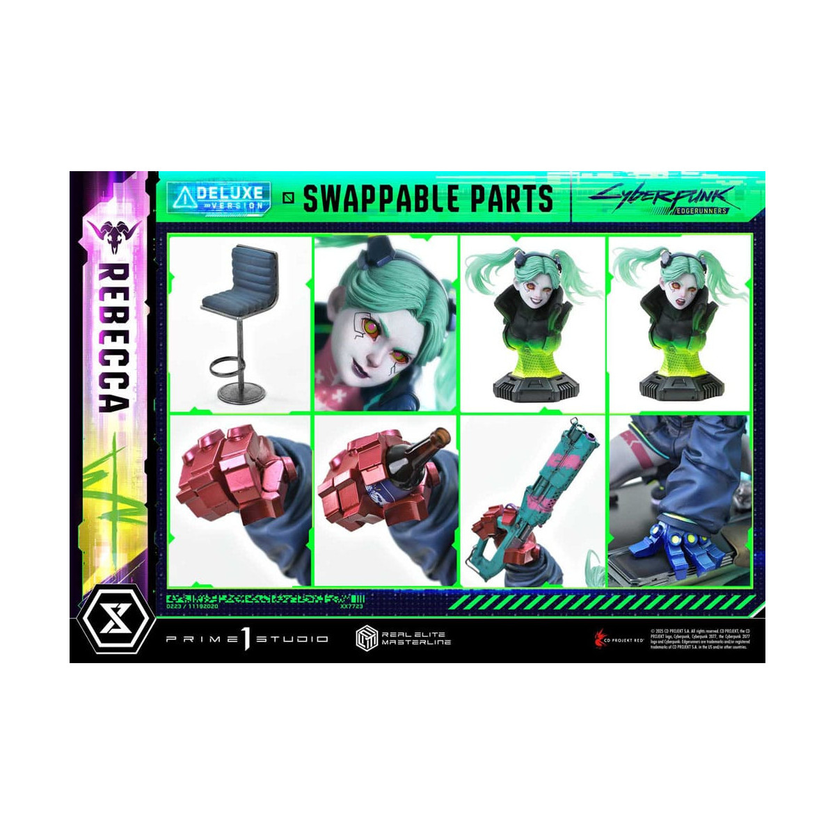 Prime 1 Studio - Cyberpunk: Edgerunners - Rebecca Deluxe Bonus Version Real Elite Masterline Series 1/4