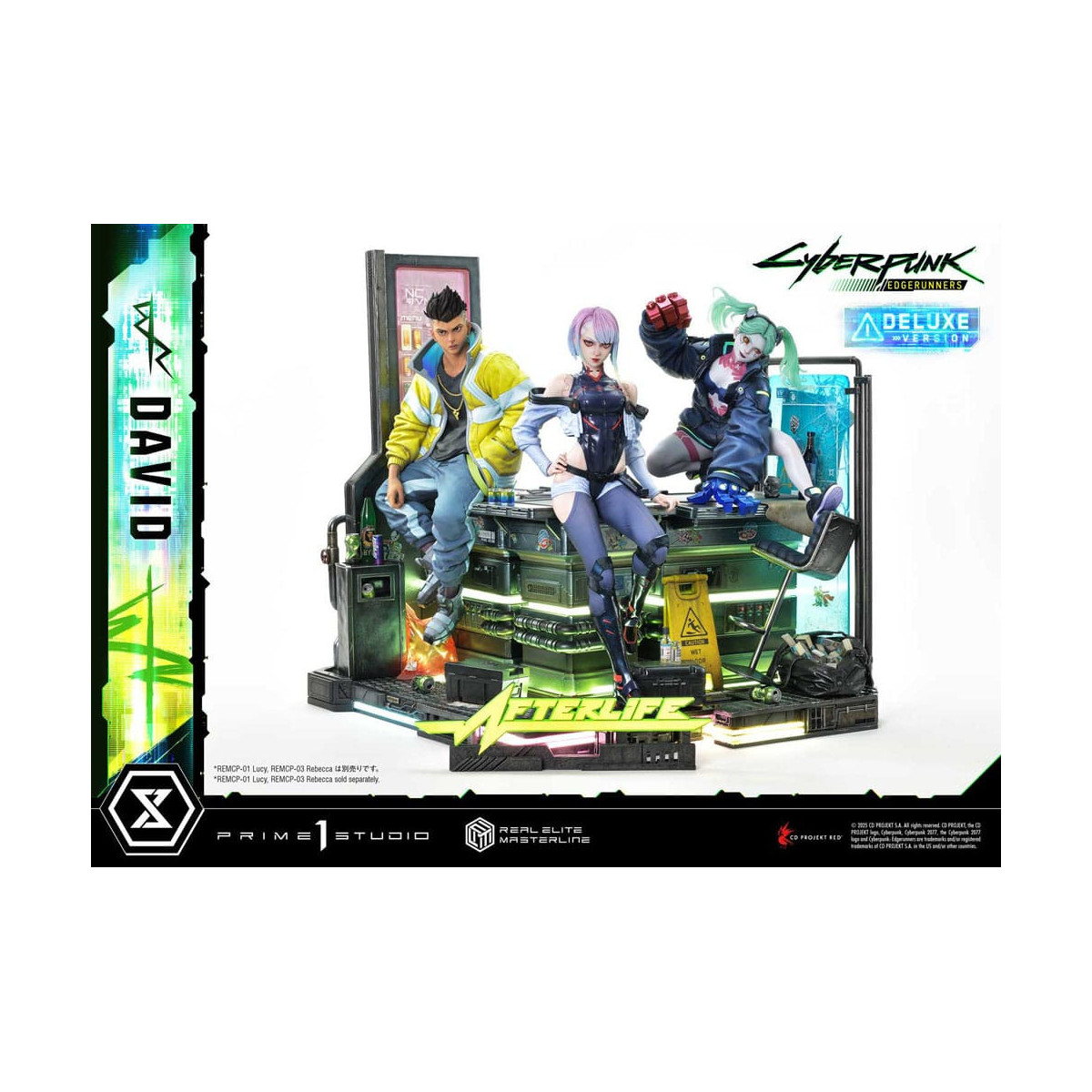 Prime 1 Studio - Cyberpunk: Edgerunners - David Deluxe Bonus Version Real Elite Masterline Series 1/4