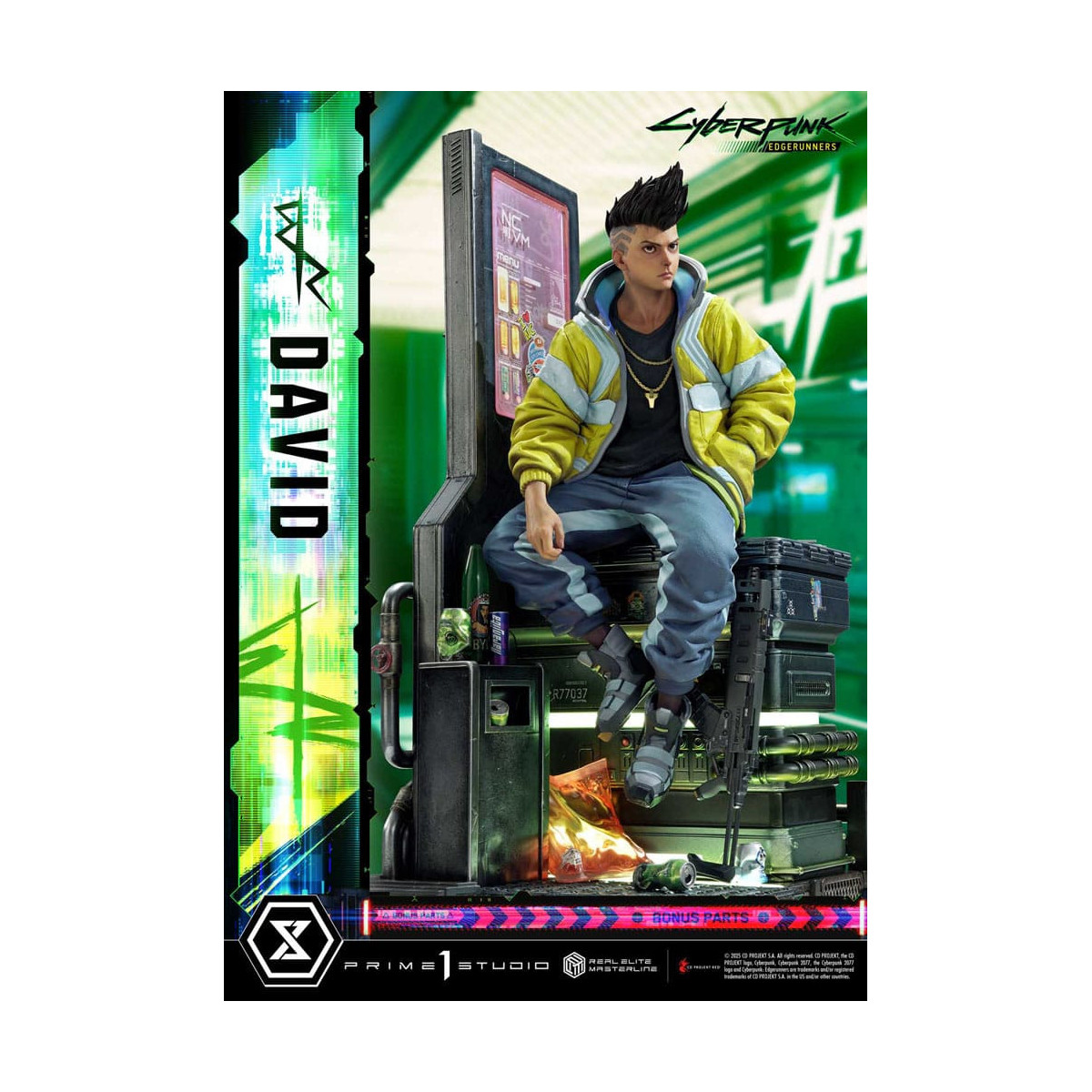 Prime 1 Studio - Cyberpunk: Edgerunners - David Deluxe Bonus Version Real Elite Masterline Series 1/4