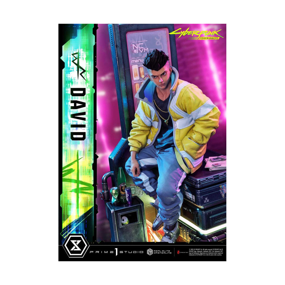 Prime 1 Studio - Cyberpunk: Edgerunners - David Deluxe Bonus Version Real Elite Masterline Series 1/4