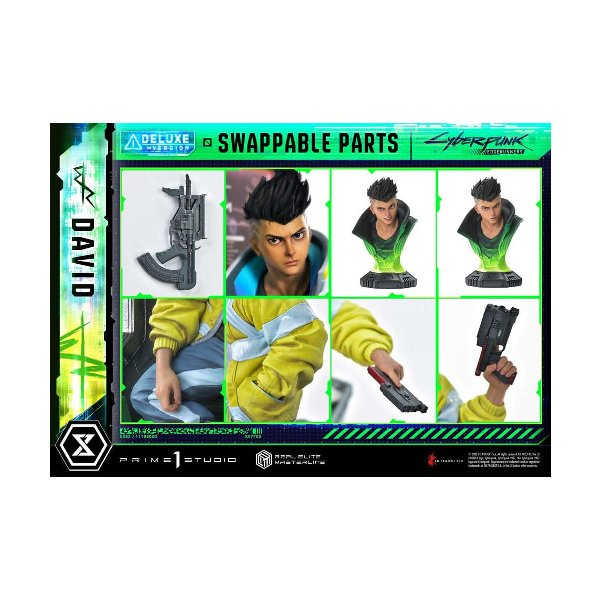 Prime 1 Studio - Cyberpunk: Edgerunners - David Deluxe Bonus Version Real Elite Masterline Series 1/4
