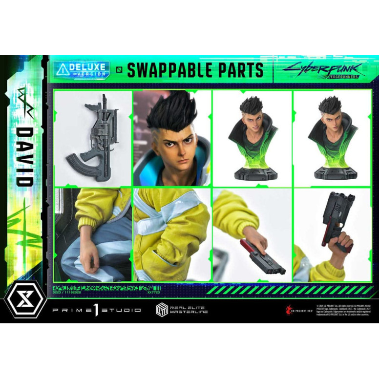 Prime 1 Studio - Cyberpunk: Edgerunners - David Deluxe Bonus Version Real Elite Masterline Series 1/4