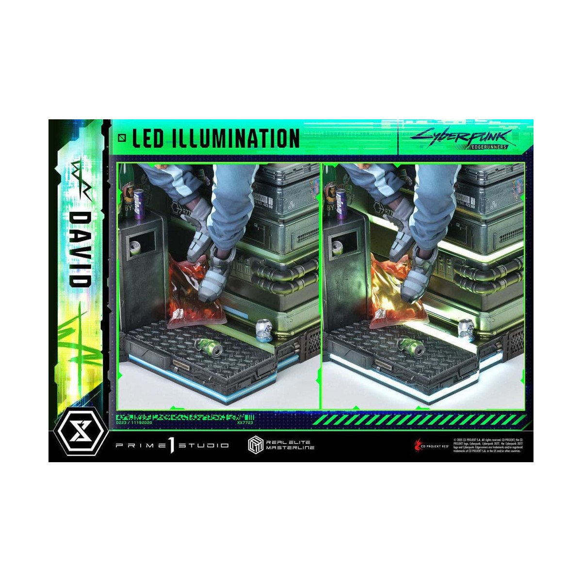 Prime 1 Studio - Cyberpunk: Edgerunners - David Deluxe Bonus Version Real Elite Masterline Series 1/4