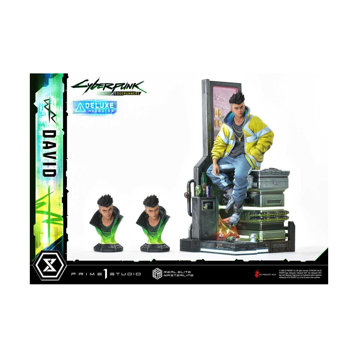 Prime 1 Studio - Cyberpunk: Edgerunners - David Deluxe Bonus Version Real Elite Masterline Series 1/4