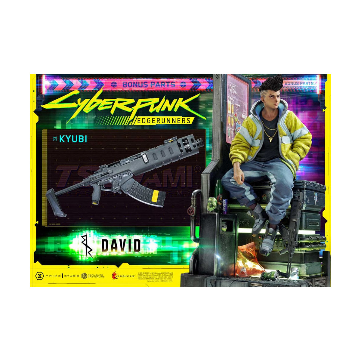 Prime 1 Studio - Cyberpunk: Edgerunners - David Deluxe Bonus Version Real Elite Masterline Series 1/4