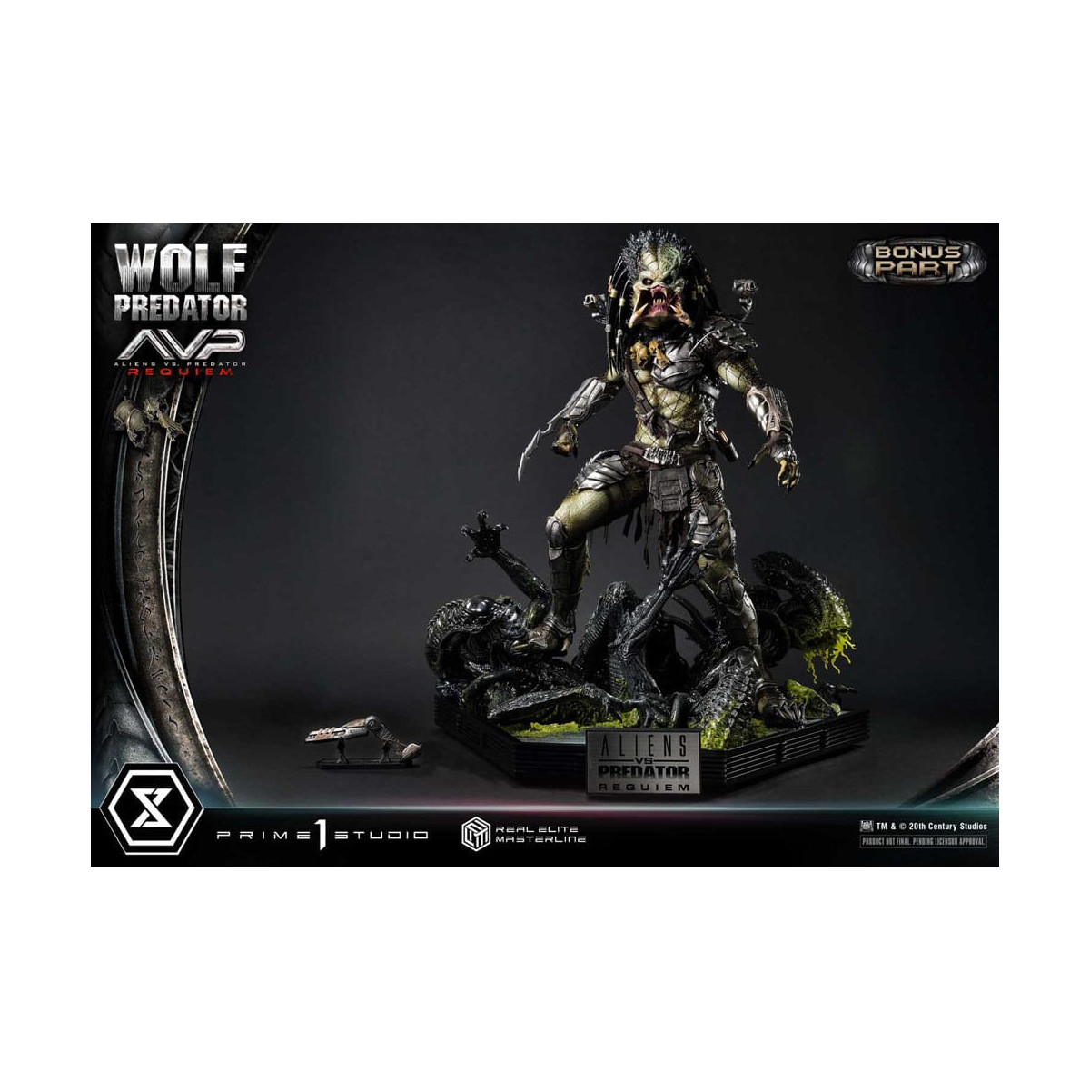 Prime 1 Studio - Alien vs. Predator Requiem - Wolf Predator Deluxe Bonus Ver. Real Elite Masterline Series 1/3