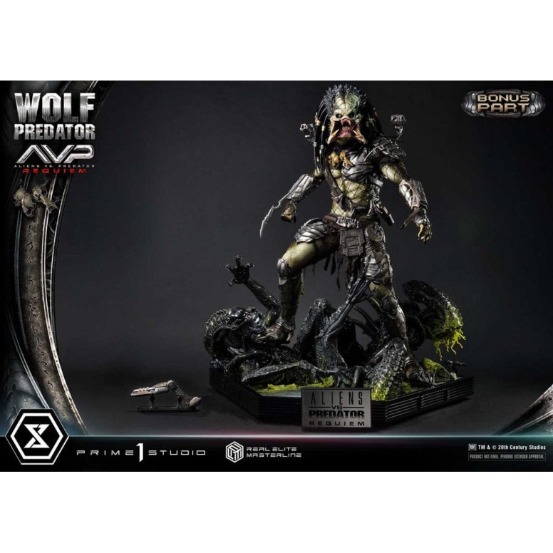 Prime 1 Studio - Alien vs. Predator Requiem - Wolf Predator Deluxe Bonus Ver. Real Elite Masterline Series 1/3