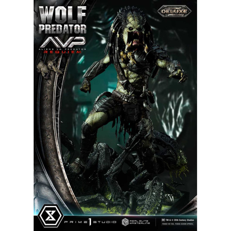 Prime 1 Studio - Alien vs. Predator Requiem - Wolf Predator Deluxe Bonus Ver. Real Elite Masterline Series 1/3