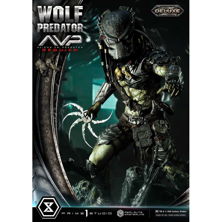 Prime 1 Studio - Alien vs. Predator Requiem - Wolf Predator Deluxe Bonus Ver. Real Elite Masterline Series 1/3