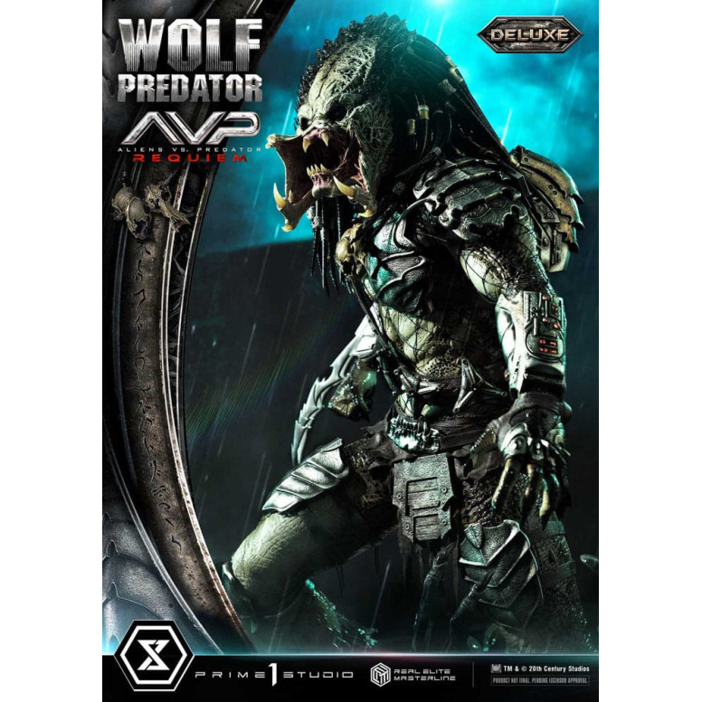 Prime 1 Studio - Alien vs. Predator Requiem - Wolf Predator Deluxe Bonus Ver. Real Elite Masterline Series 1/3