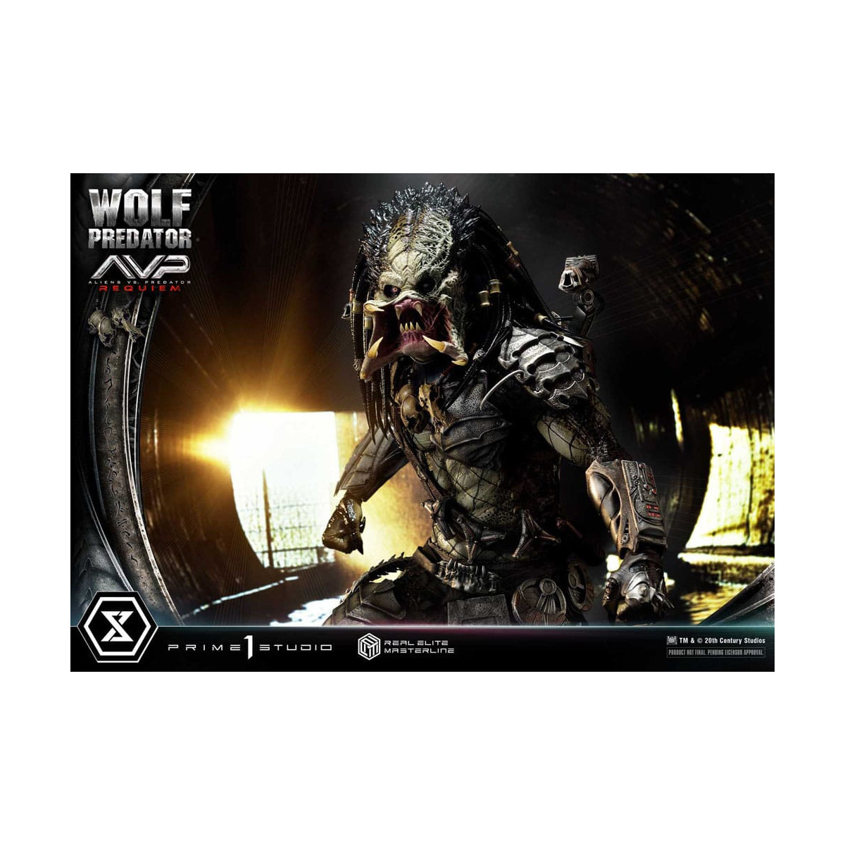 Prime 1 Studio - Alien vs. Predator Requiem - Wolf Predator Deluxe Bonus Ver. Real Elite Masterline Series 1/3