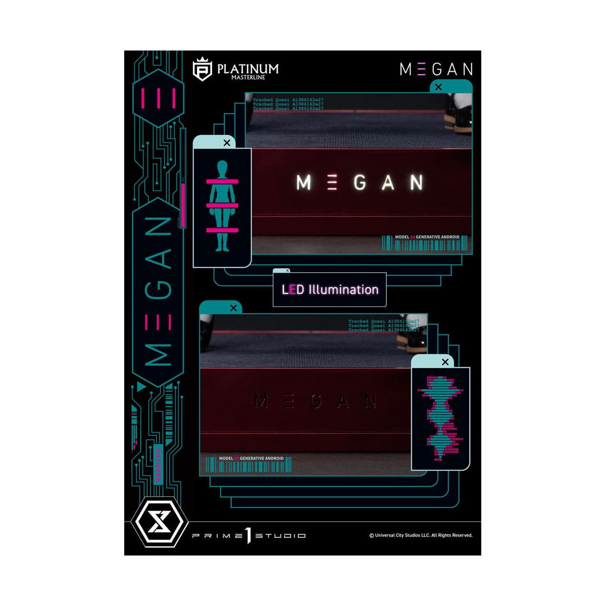 Prime 1 Studio - M3GAN - Megan Bonus Ver. Platinum Masterline Series 1/3