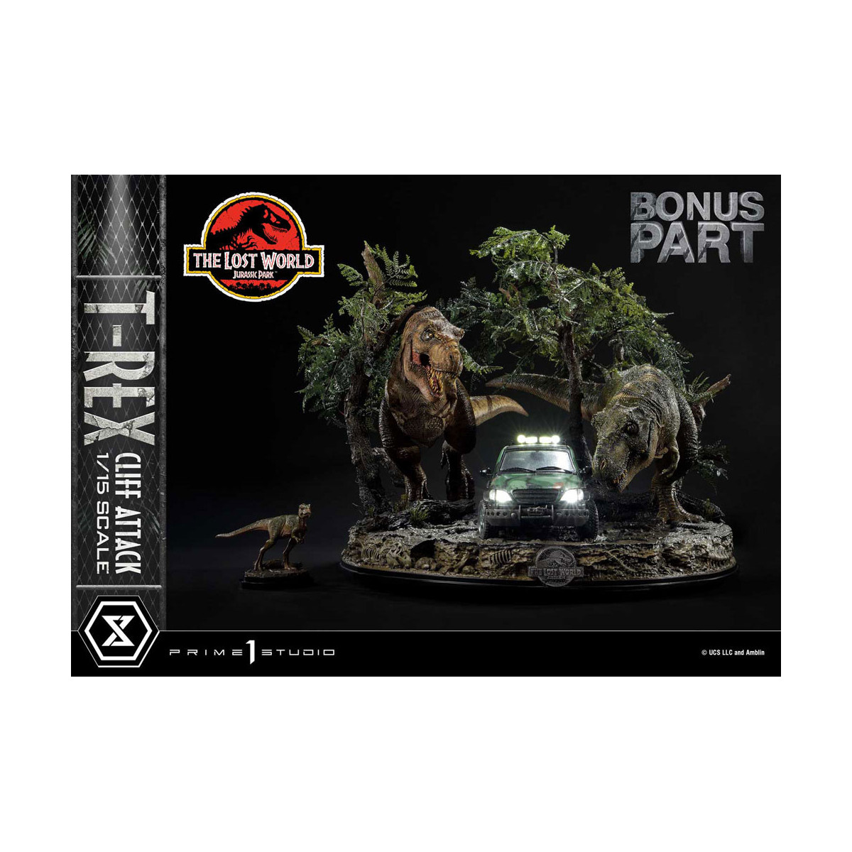 Prime 1 Studio - Jurassic Park: The Lost World - Cliff Attack Bonus Version Legacy Museum Collection 1/15