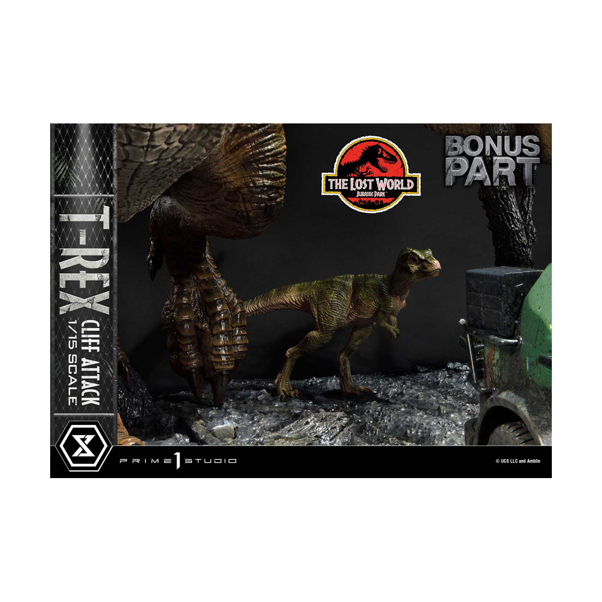 Prime 1 Studio - Jurassic Park: The Lost World - Cliff Attack Bonus Version Legacy Museum Collection 1/15