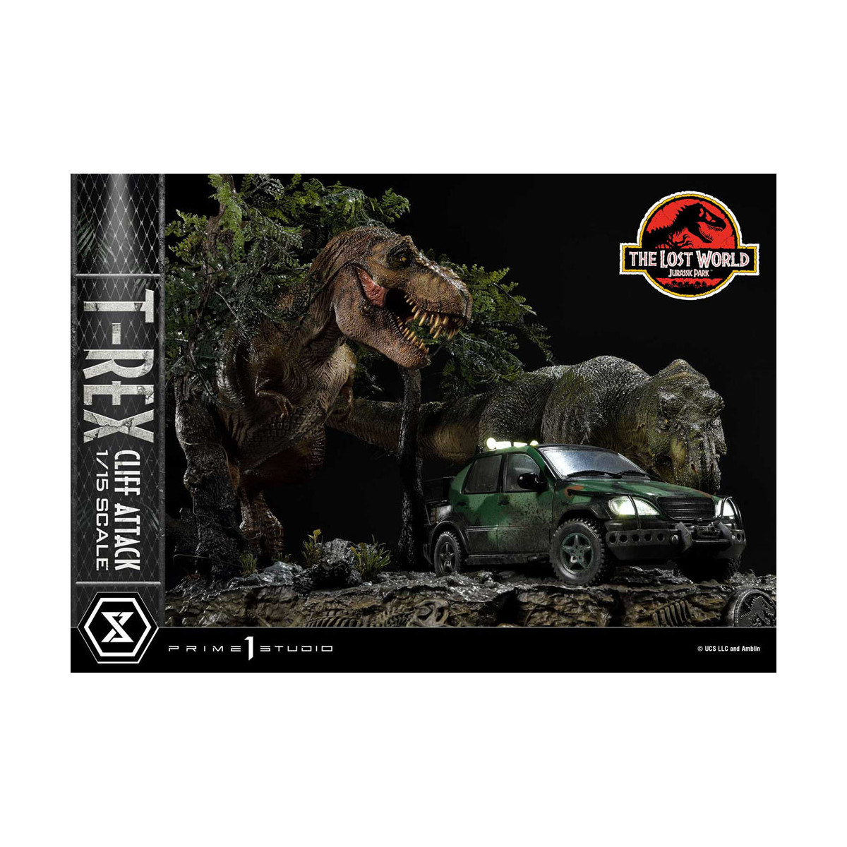 Prime 1 Studio - Jurassic Park: The Lost World - Cliff Attack Bonus Version Legacy Museum Collection 1/15