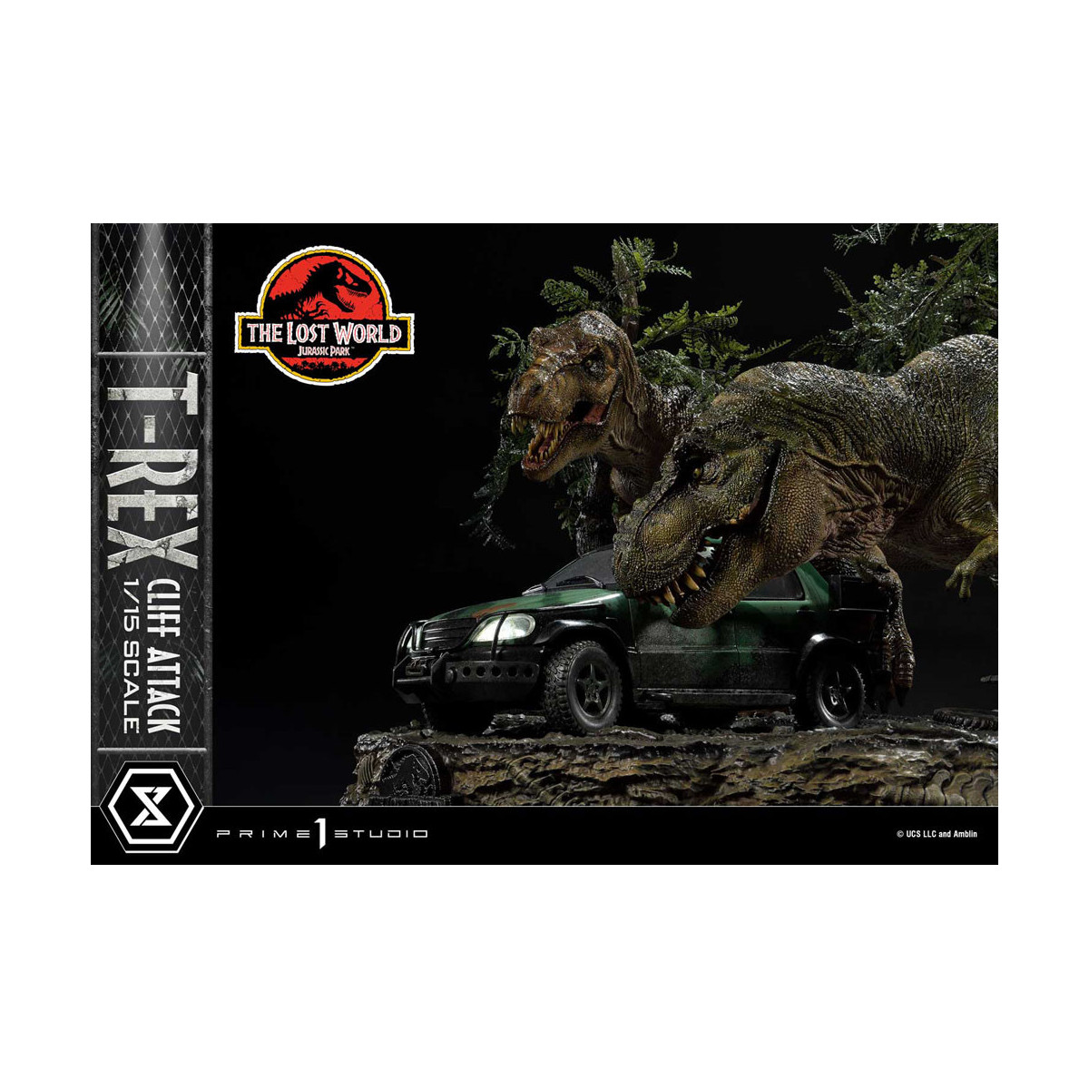 Prime 1 Studio - Jurassic Park: The Lost World - Cliff Attack Bonus Version Legacy Museum Collection 1/15