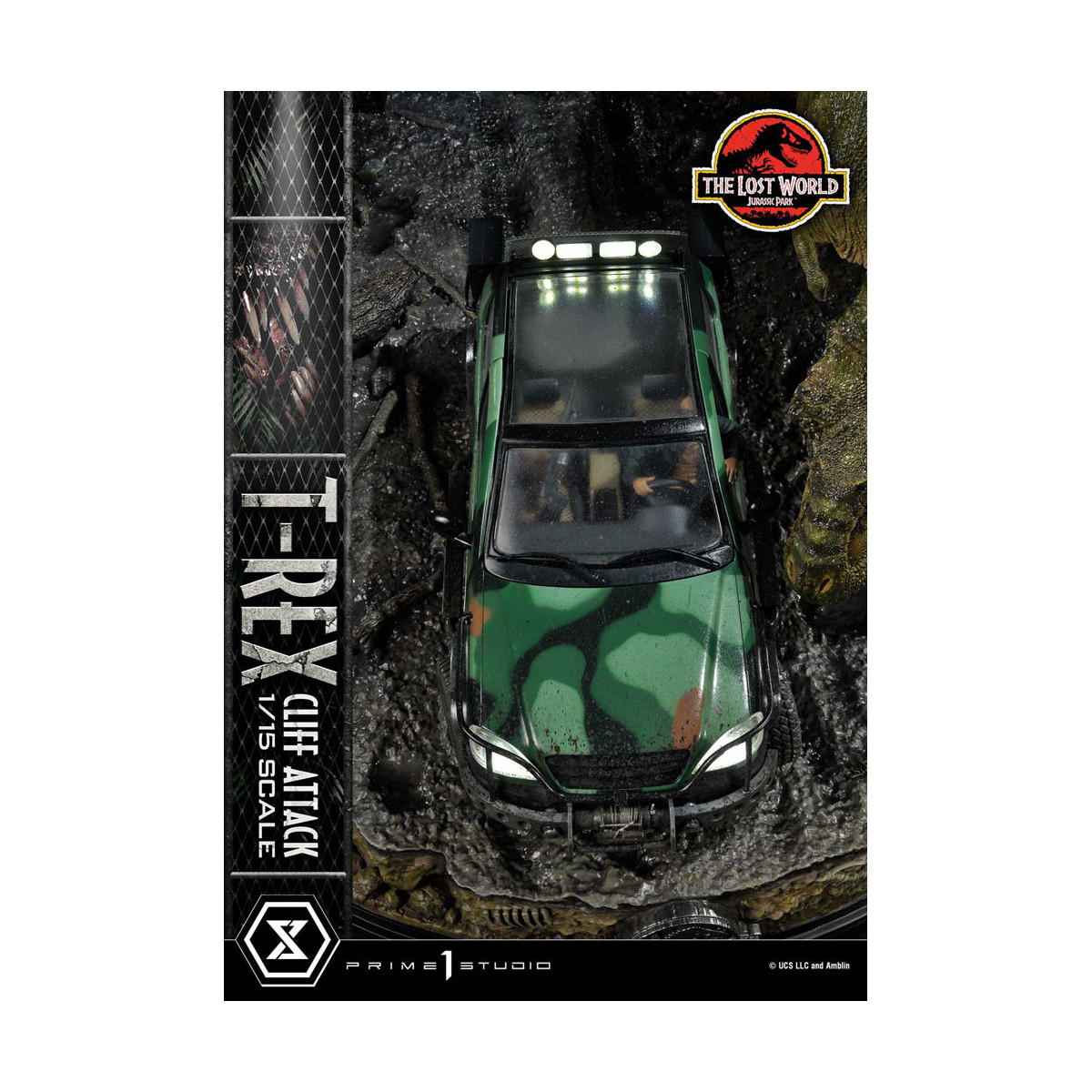 Prime 1 Studio - Jurassic Park: The Lost World - Cliff Attack Bonus Version Legacy Museum Collection 1/15