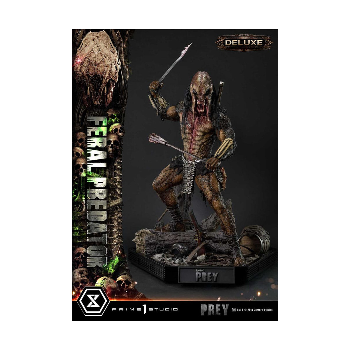 Prime 1 Studio - Prey - Feral Predator Deluxe Bonus Version Museum Masterline Series 1/3