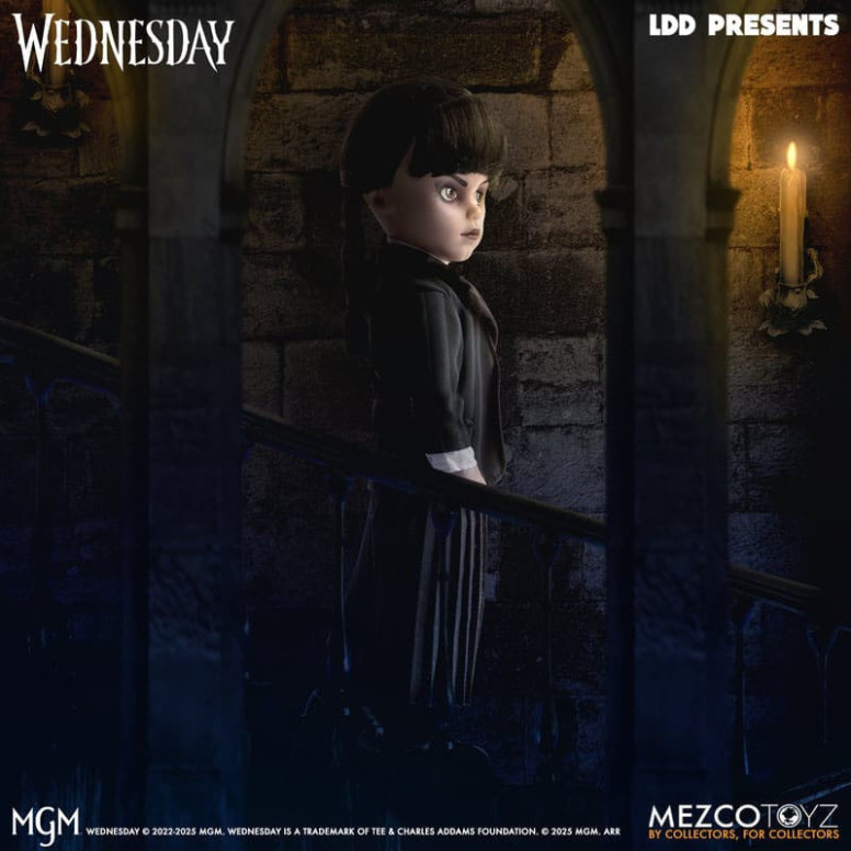 Mezco Living Dead Dolls - Wednesday Addams Nevermore Academy Uniform - Wednesday