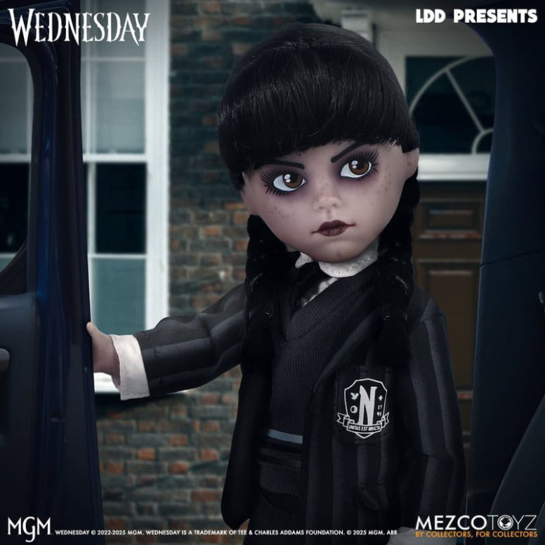 Mezco Living Dead Dolls - Wednesday Addams Nevermore Academy Uniform - Wednesday