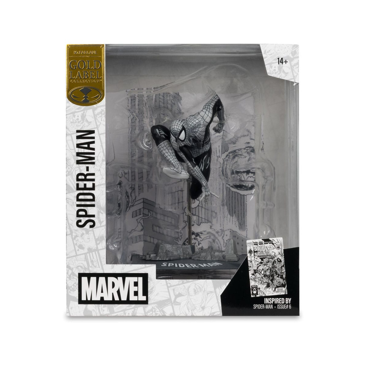 Mc Farlane - Marvel Line Art - Spider-Man 6 statuette 1/10 Gold Label
