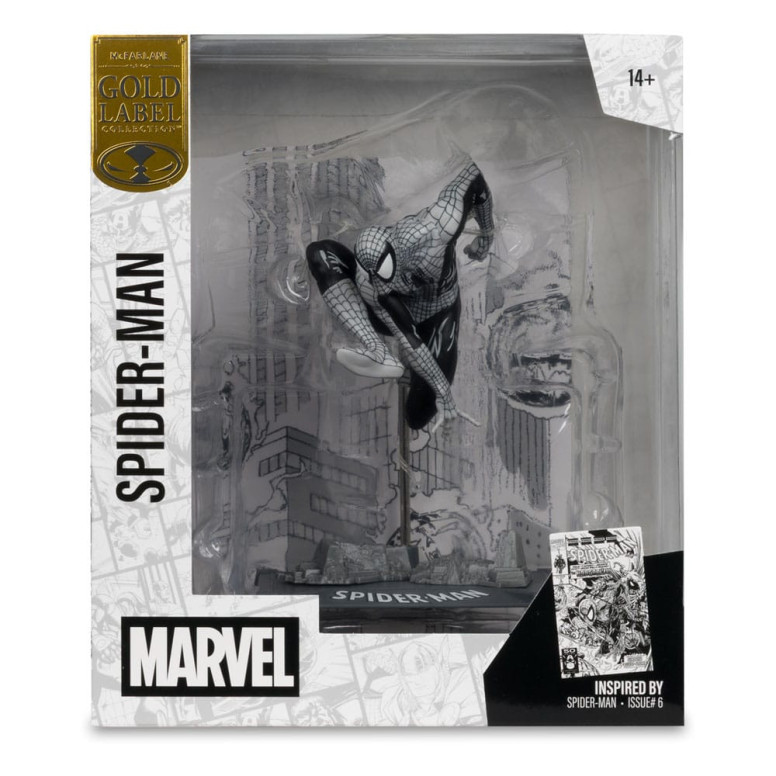 Mc Farlane - Marvel Line Art - Spider-Man 6 statuette 1/10 Gold Label