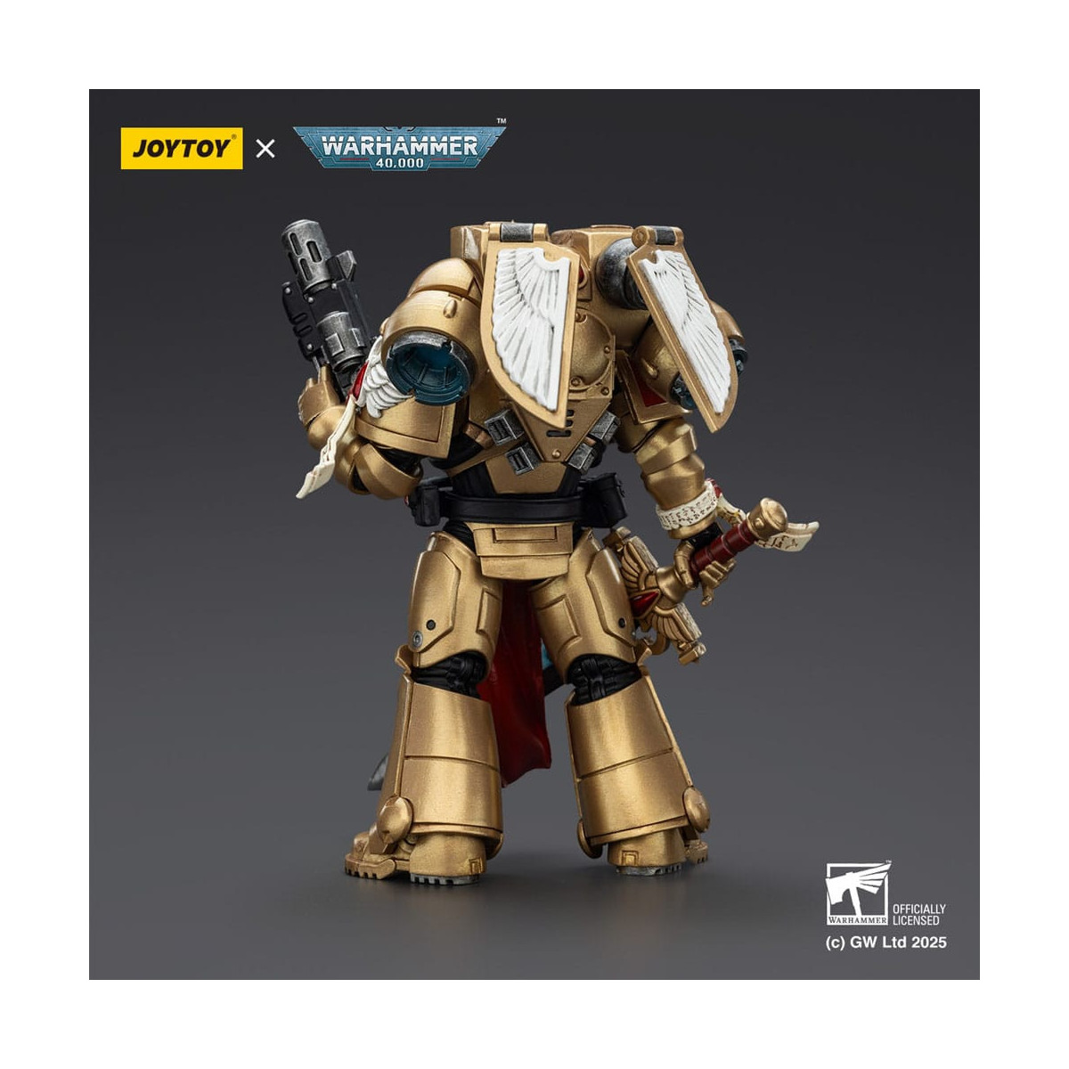 JoyToy Space Marines - Blood Angels - Combat Patrol Blood Angels Sanguinary Guard 1 with Inferno Pistol and Encarmine Blade 1/18
