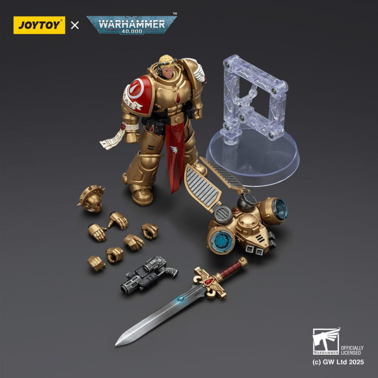 JoyToy Space Marines - Blood Angels - Combat Patrol Blood Angels Sanguinary Guard 1 with Inferno Pistol and Encarmine Blade 1/18