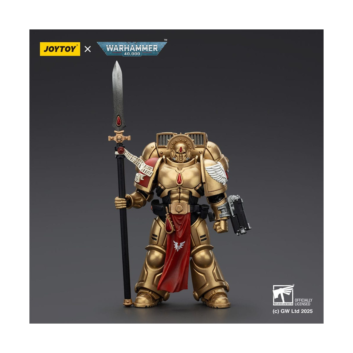 JoyToy Space Marines - Blood Angels - Combat Patrol Blood Angels Sanguinary Guard 2 with Angelus Boltgun and Encarmine Spear