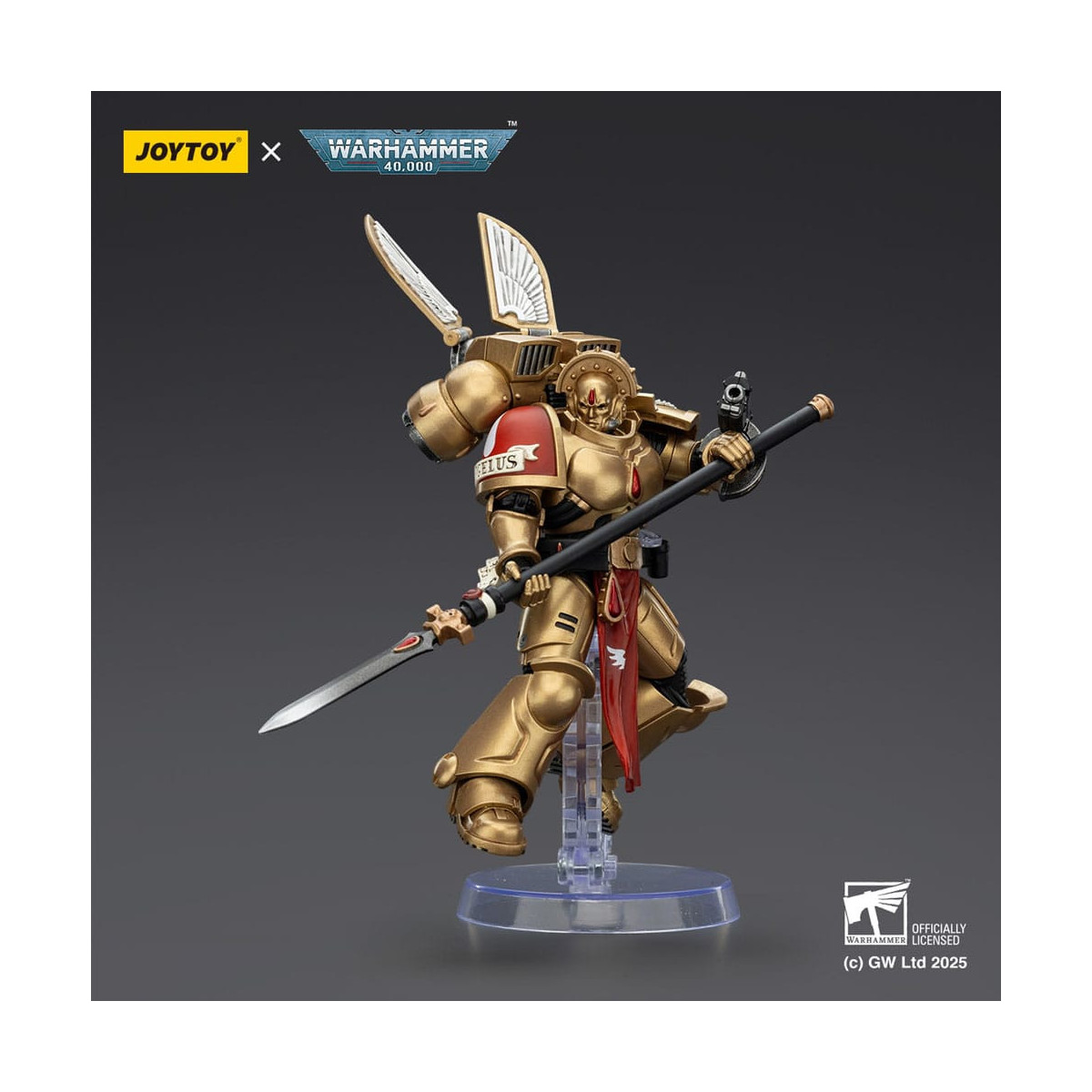 JoyToy Space Marines - Blood Angels - Combat Patrol Blood Angels Sanguinary Guard 2 with Angelus Boltgun and Encarmine Spear