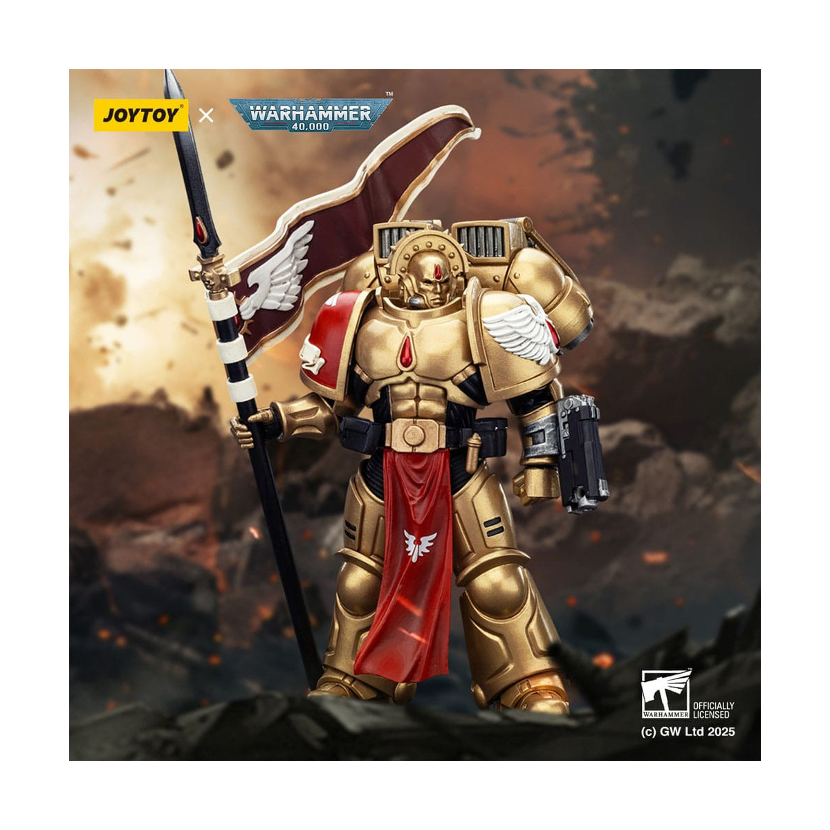 JoyToy Space Marines - Blood Angels - Combat Patrol Blood Angels Sanguinary Guard 3 with Angelus Boltgun and Encarmine