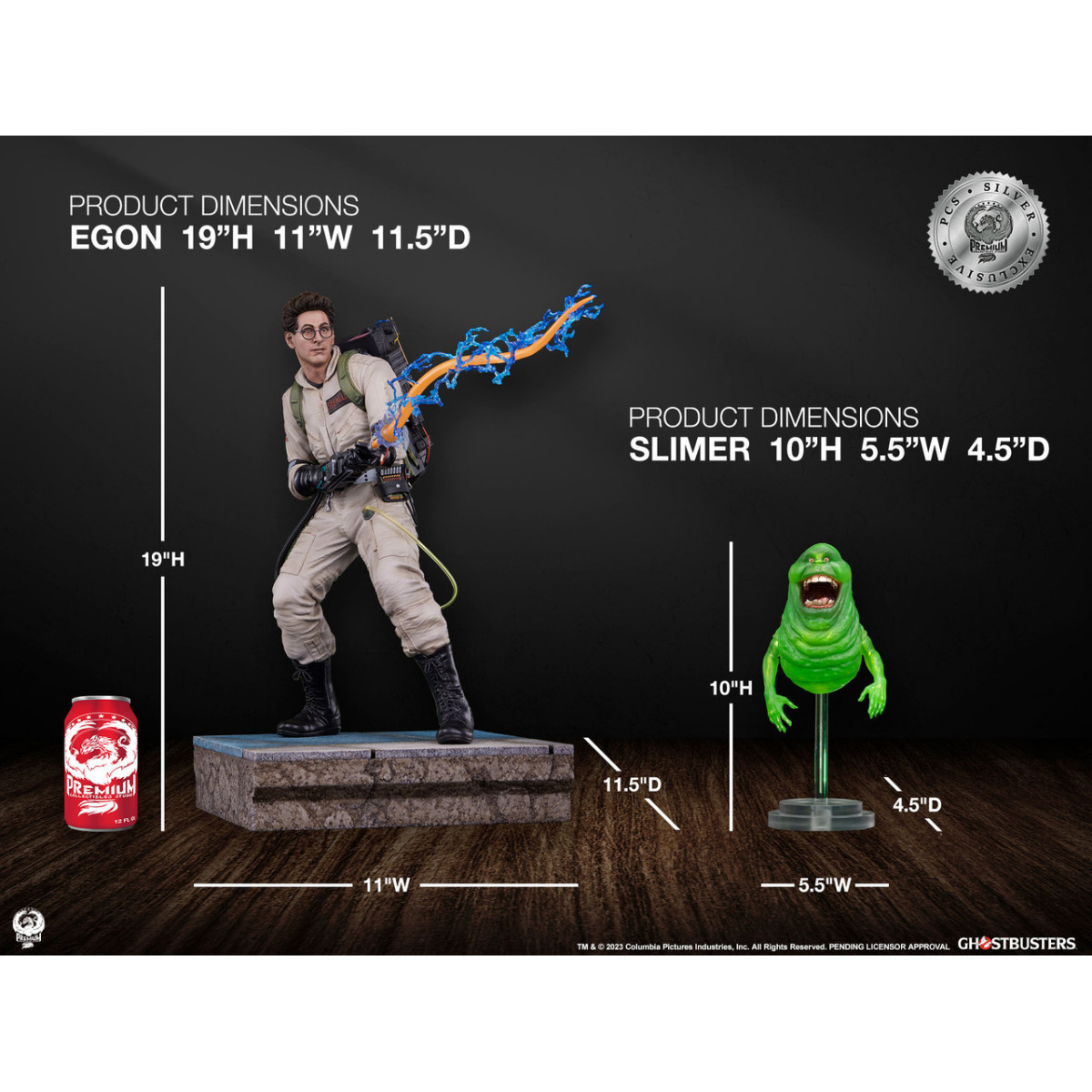 Premium Collectibles Studio PCS - Egon Spengler Silver Exclusive 1/4 - Ghostbusters - Ghostbusters