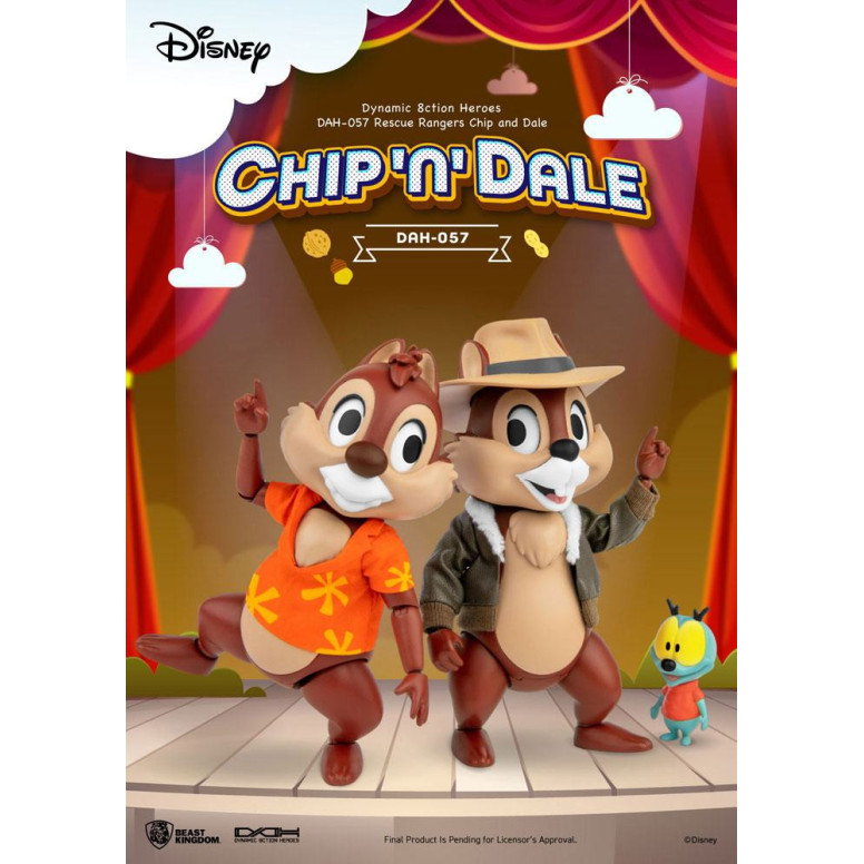 Beast Kingdom Disney - Tic et Tac, les rangers du risque - Dynamic Action Heroes 1/9 - Chip & Dale