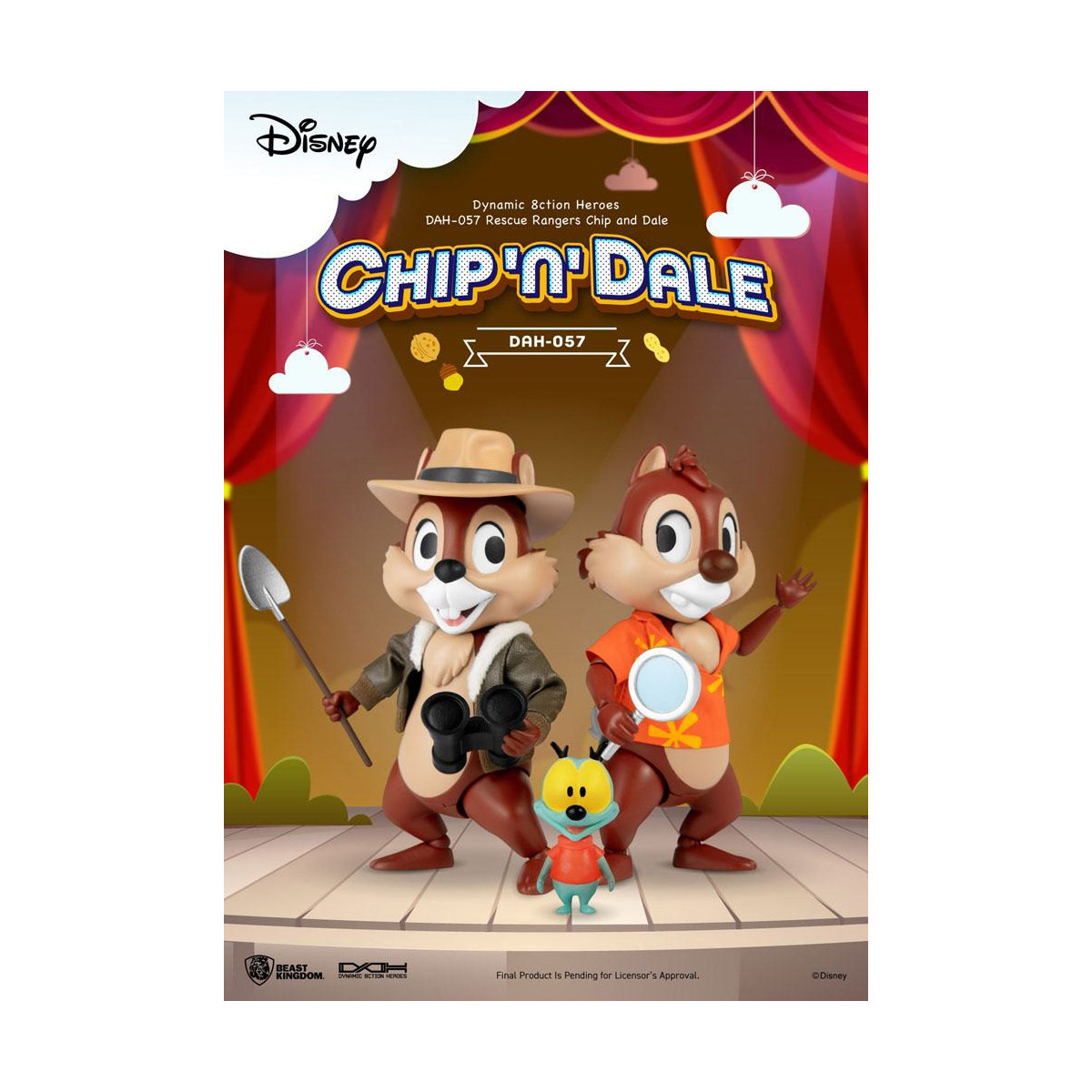 Beast Kingdom Disney - Tic et Tac, les rangers du risque - Dynamic Action Heroes 1/9 - Chip & Dale