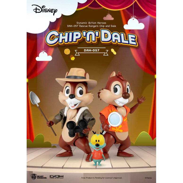 Beast Kingdom Disney - Tic et Tac, les rangers du risque - Dynamic Action Heroes 1/9 - Chip & Dale