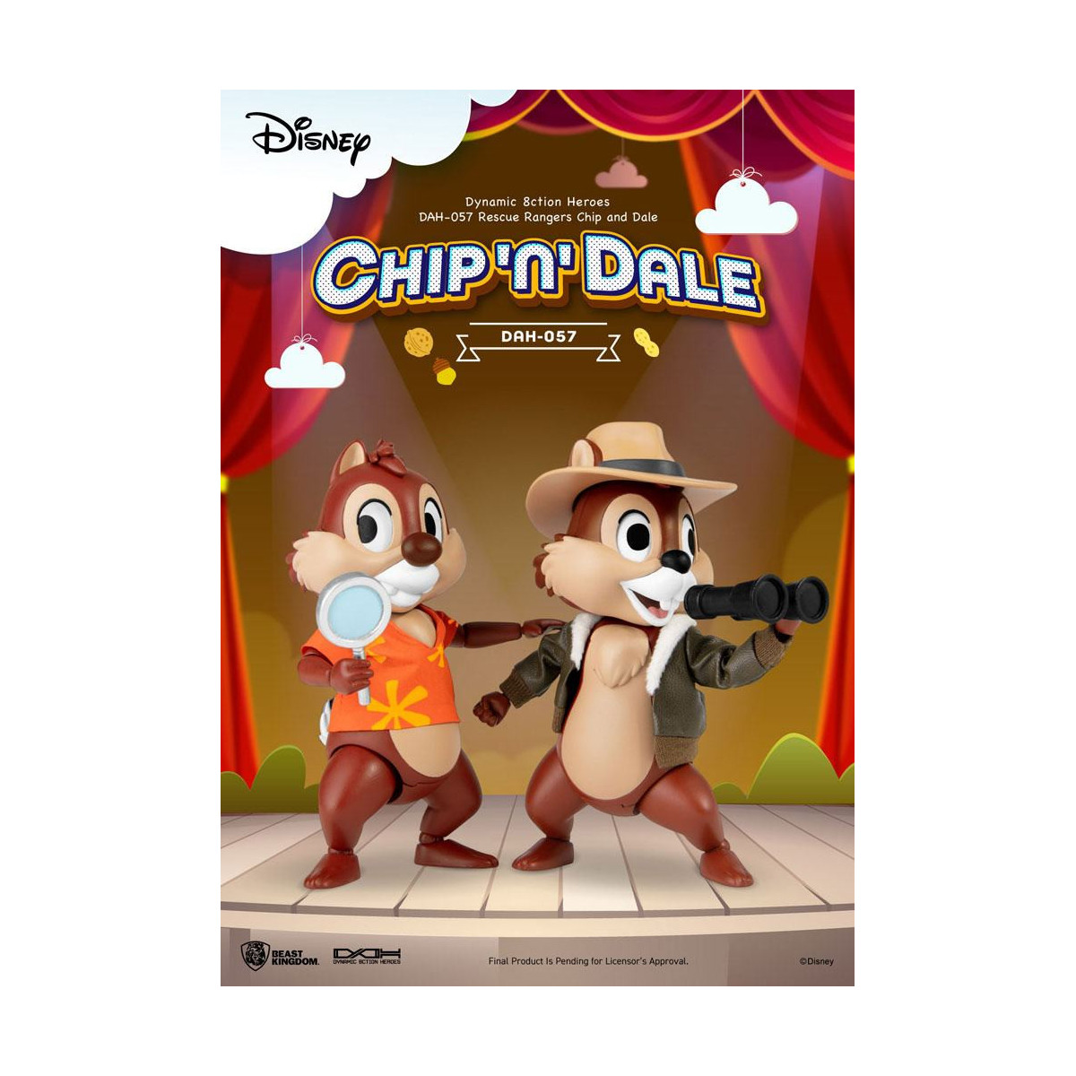 Beast Kingdom Disney - Tic et Tac, les rangers du risque - Dynamic Action Heroes 1/9 - Chip & Dale
