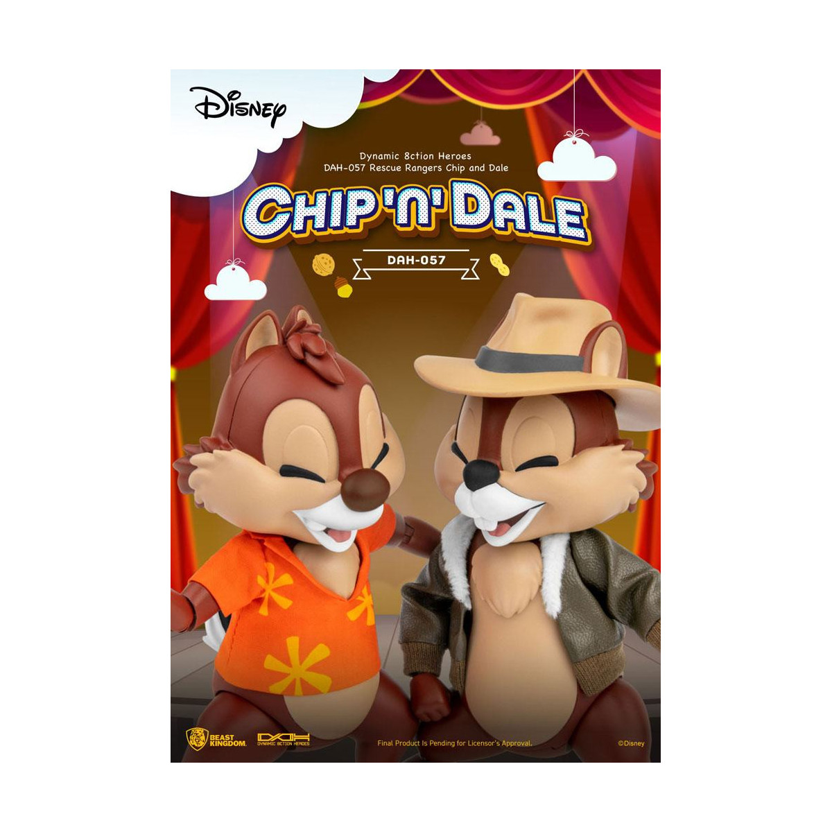 Beast Kingdom Disney - Tic et Tac, les rangers du risque - Dynamic Action Heroes 1/9 - Chip & Dale