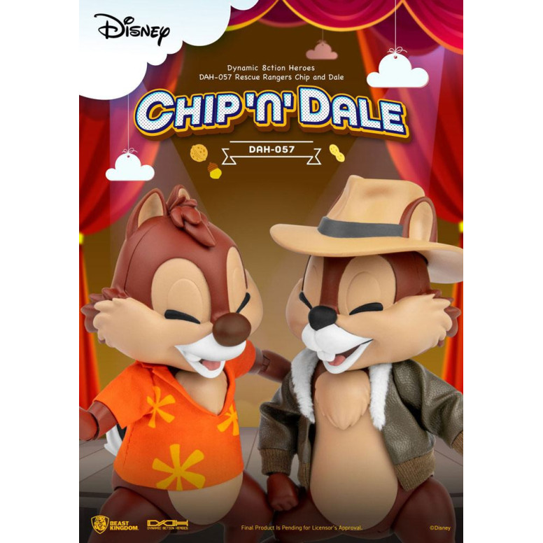 Beast Kingdom Disney - Tic et Tac, les rangers du risque - Dynamic Action Heroes 1/9 - Chip & Dale