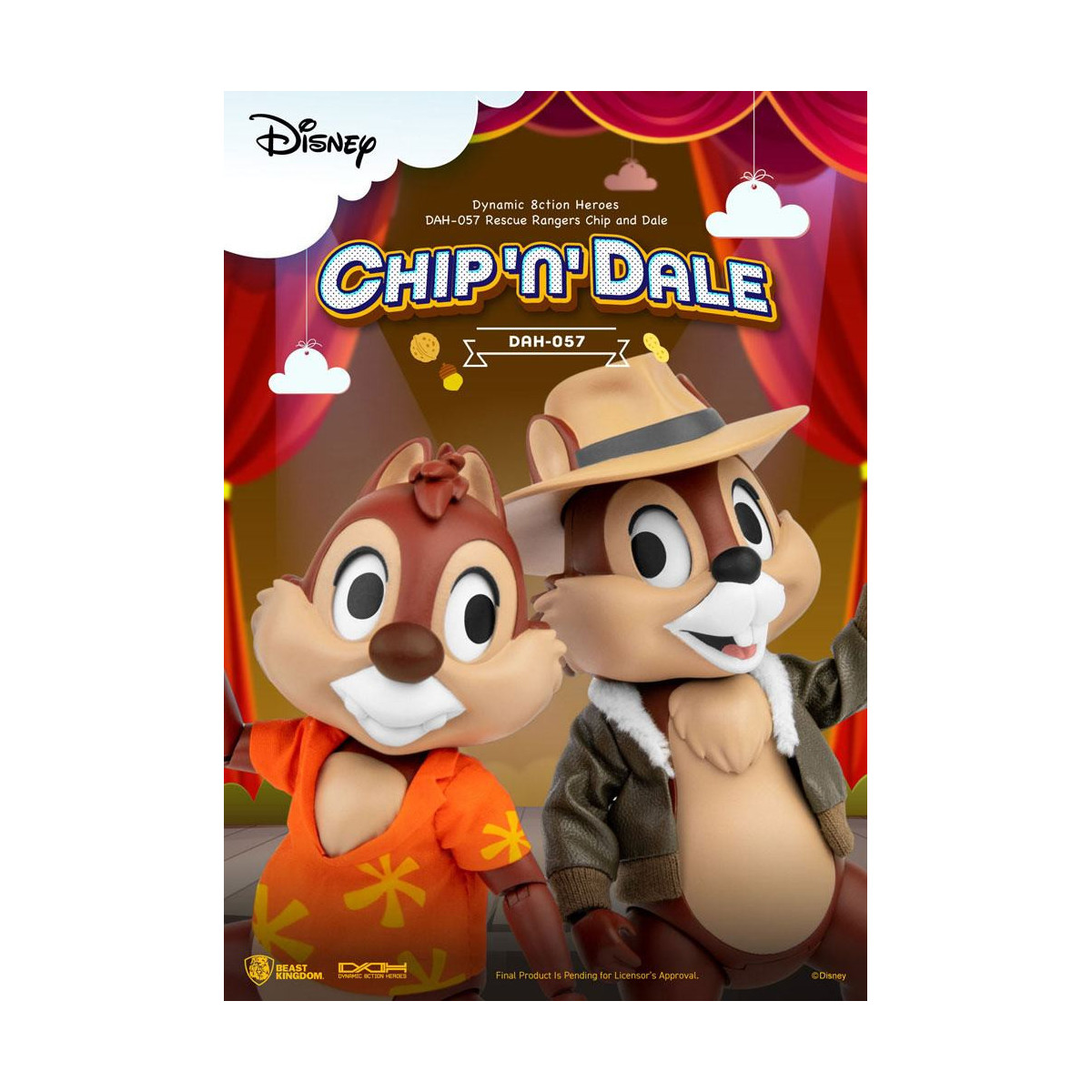 Beast Kingdom Disney - Tic et Tac, les rangers du risque - Dynamic Action Heroes 1/9 - Chip & Dale