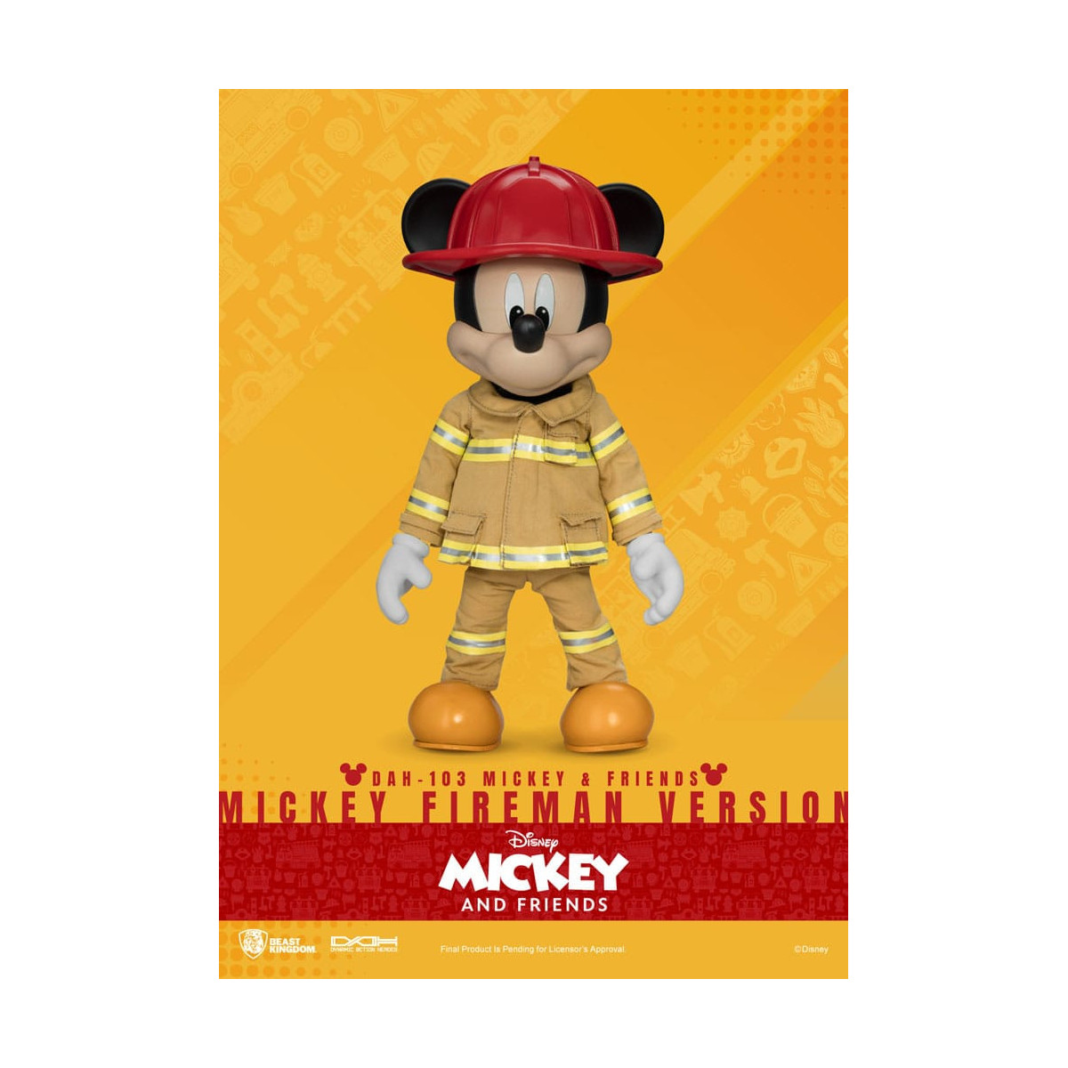 Beast Kingdom - Mickey & Friends - Mickey Fireman Ver. figurine Dynamic Action Heroes 1/9