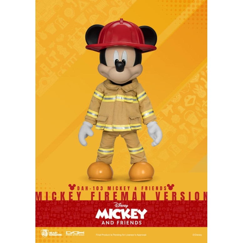 Beast Kingdom - Mickey & Friends - Mickey Fireman Ver. figurine Dynamic Action Heroes 1/9