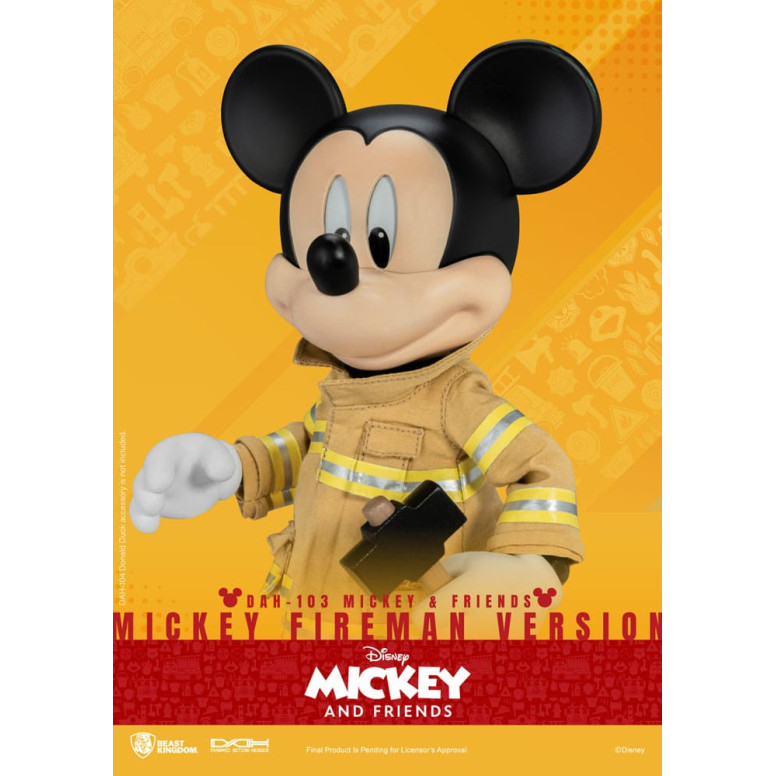 Beast Kingdom - Mickey & Friends - Mickey Fireman Ver. figurine Dynamic Action Heroes 1/9
