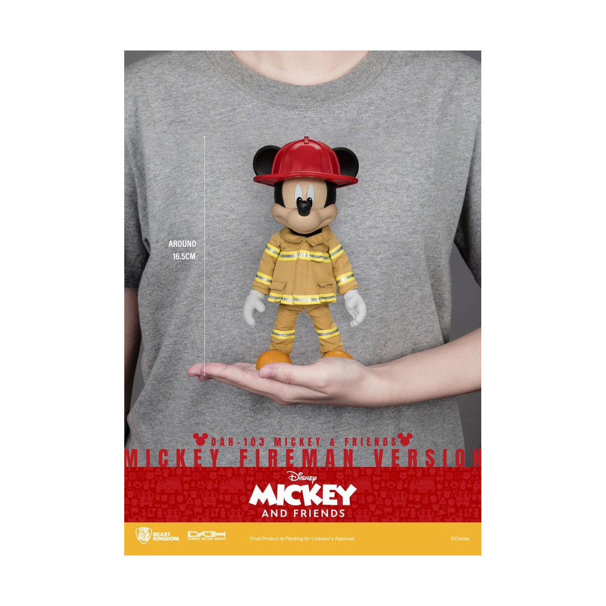Beast Kingdom - Mickey & Friends - Mickey Fireman Ver. figurine Dynamic Action Heroes 1/9