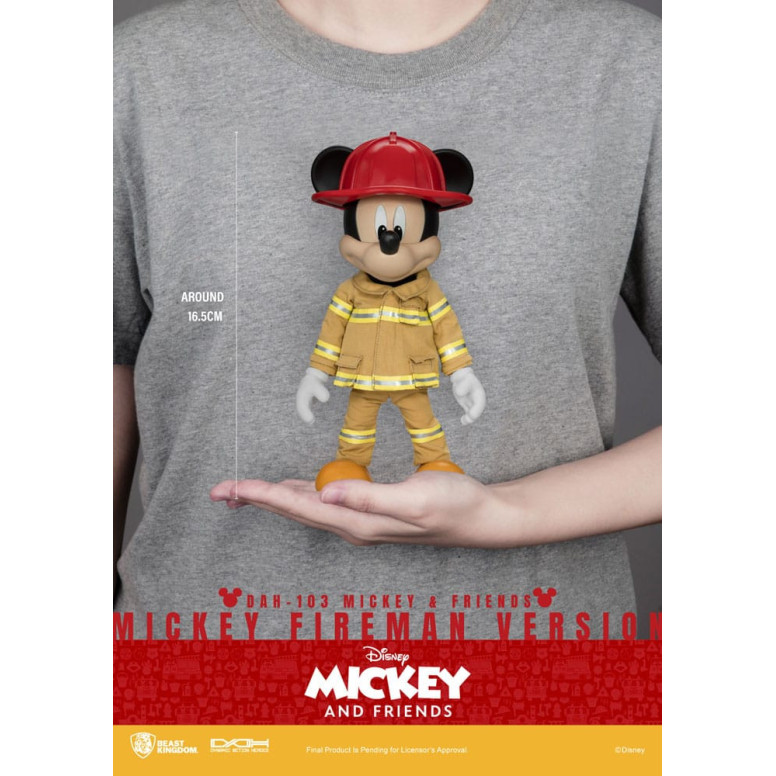 Beast Kingdom - Mickey & Friends - Mickey Fireman Ver. figurine Dynamic Action Heroes 1/9