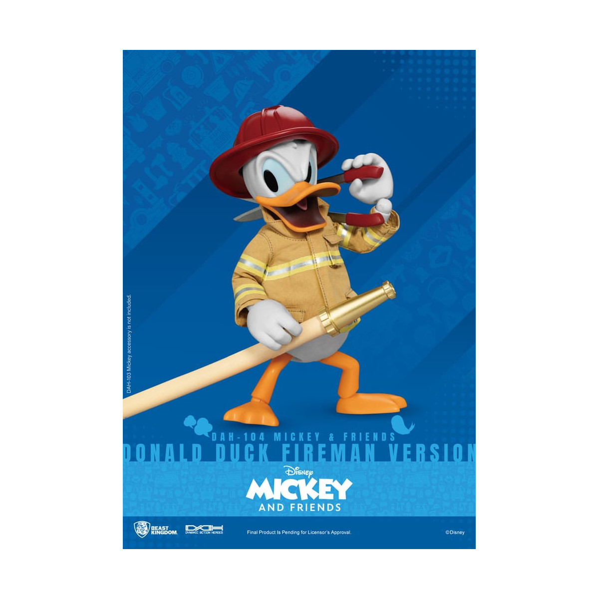 Beast Kingdom - Mickey & Friends - Donald Duck Fireman Ver. action figure Dynamic Action Heroes 1/9