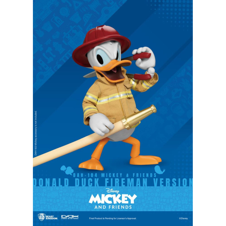 Beast Kingdom - Mickey & Friends - Donald Duck Fireman Ver. action figure Dynamic Action Heroes 1/9