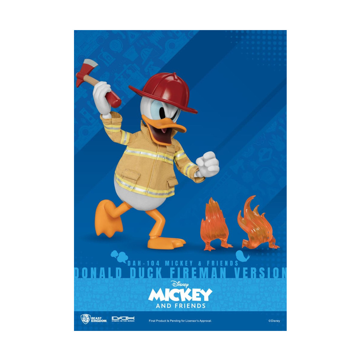 Beast Kingdom - Mickey & Friends - Donald Duck Fireman Ver. action figure Dynamic Action Heroes 1/9