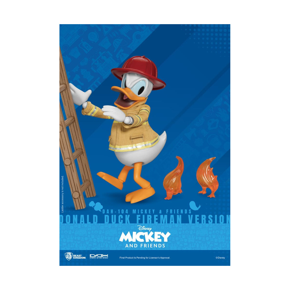 Beast Kingdom - Mickey & Friends - Donald Duck Fireman Ver. action figure Dynamic Action Heroes 1/9
